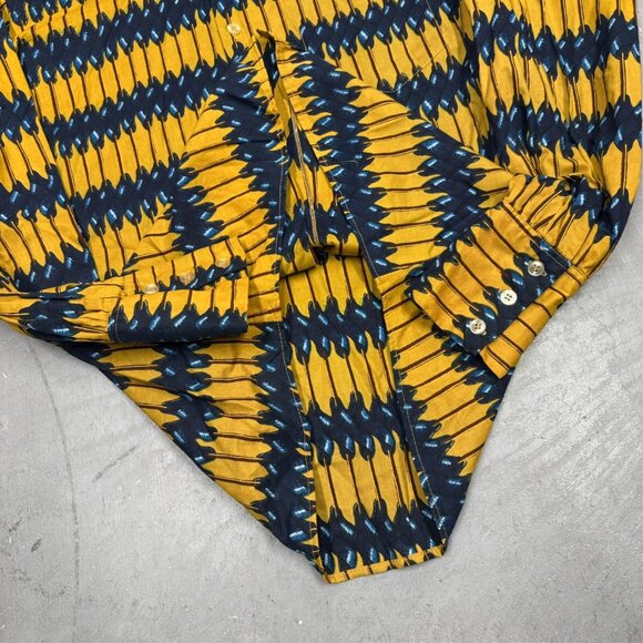 Rare 1960s Spire California Dacron Disco Colorful Pattern Shirt Medium 15 1/2 - Picture 8 of 9